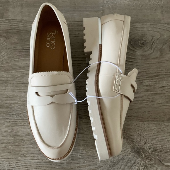 franco sarto shelton platform wedge loafers